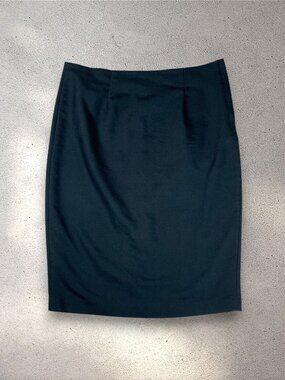 Harve Benard Pencil Skirt Women's Size 10 Navy Blue Dark Academia Office Siren